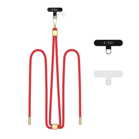 ⁨Smycz pasek do smartfona regulowany - czerwony⁩ w sklepie Wasserman.eu