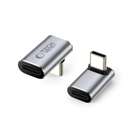 ⁨Adapter kątowy przejściówka USB-C - szary⁩ w sklepie Wasserman.eu