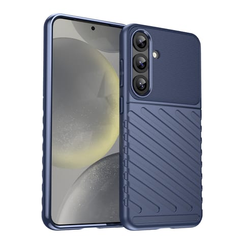 ⁨Etui silikonowe pancerny pokrowiec do Samsung Galaxy S25+ Thunder Case - niebieski⁩ w sklepie Wasserman.eu