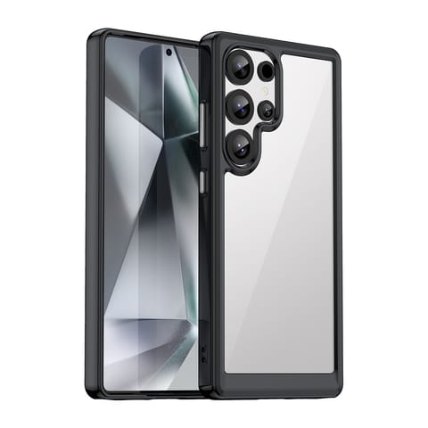 ⁨Etui silikonowe z żelową ramką do Samsung Galaxy S25 Ultra Outer Space Case - czarny⁩ w sklepie Wasserman.eu