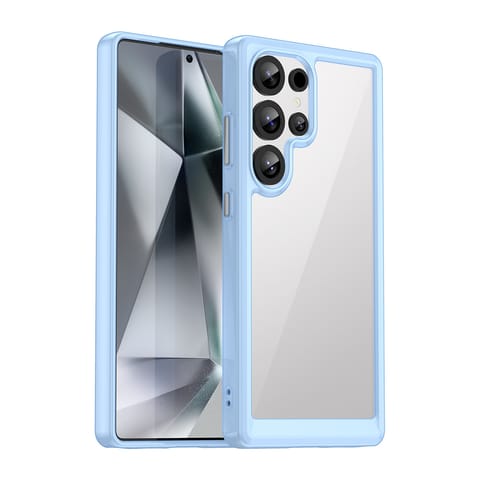 ⁨Etui silikonowe z żelową ramką do Samsung Galaxy S25 Ultra Outer Space Case - niebieski⁩ w sklepie Wasserman.eu