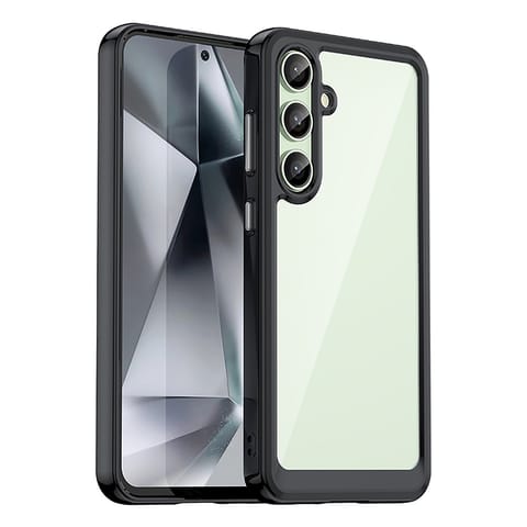 ⁨Etui silikonowe z żelową ramką do Samsung Galaxy S24 FE Outer Space Case - czarny⁩ w sklepie Wasserman.eu