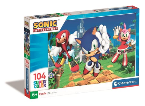 ⁨Puzzle 104 Super Color SONIC 2 Clementoni 27256⁩ w sklepie Wasserman.eu