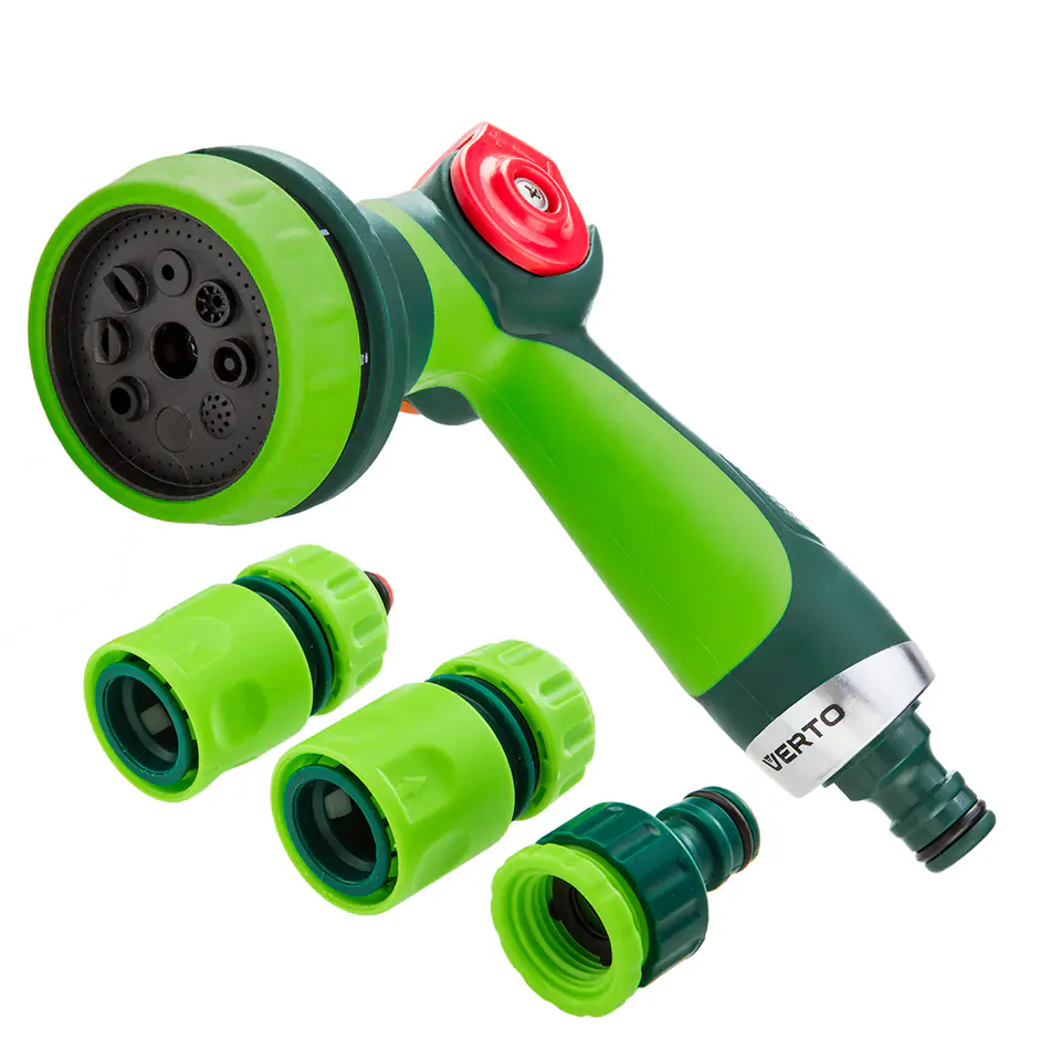 ⁨Set with sprinkler gun, fittings, connection to the tap 1/2"⁩ at Wasserman.eu