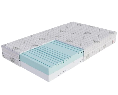 ⁨Materac piankowy RAVEL Pianka HR, pianka poliuretanowa - 200 x 200 - H4 twardy / H3 średnio twardy - 21 cm⁩ w sklepie Wasserman.eu