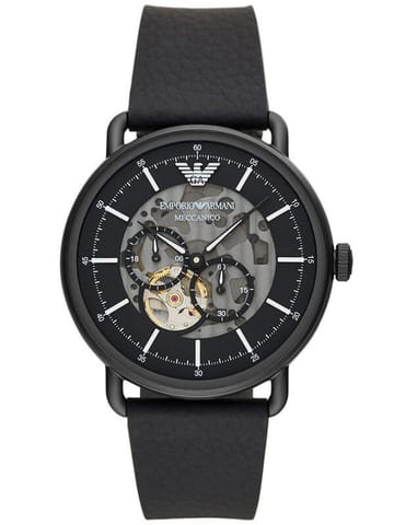 ⁨ZEGAREK MĘSKI EMPORIO ARMANI AVIATOR AUTOMATIC AR60028 + BOX (zi099c)⁩ w sklepie Wasserman.eu