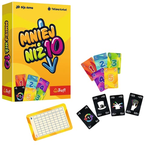⁨Gra karciana Mniej niż 10 Trefl 02880⁩ w sklepie Wasserman.eu