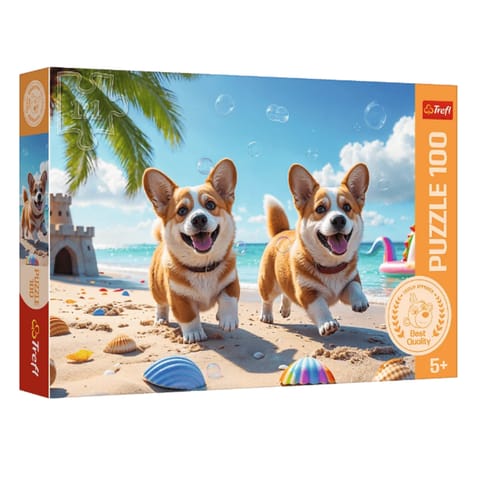 ⁨Puzzle - 100 - Piesek Corgi - Trefl 16536⁩ w sklepie Wasserman.eu