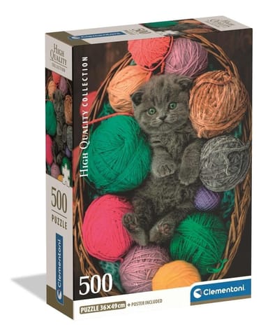 ⁨Puzzle 500 Fluffy Kitten⁩ w sklepie Wasserman.eu