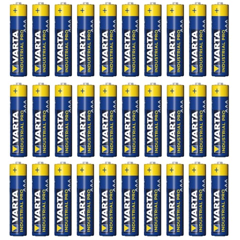 ⁨10x bateria R-03 LR03 AAA alkaliczne Varta Industrial, 3 szt⁩ w sklepie Wasserman.eu