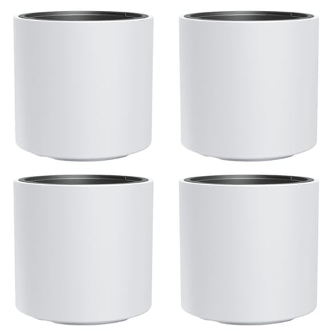 ⁨Doniczka mrozoodporna HEOS, Biała, Z wkładem, Pojemność 31L, Matowa, DBHER470, 4szt⁩ w sklepie Wasserman.eu