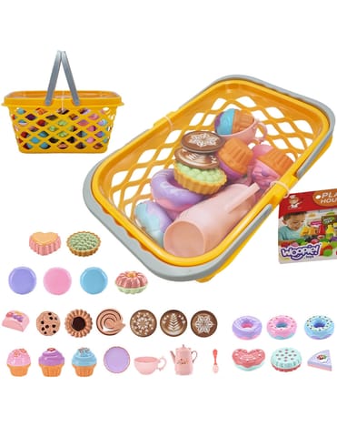 ⁨WOOPIE Koszyk na Zakupy z Zestawem do Herbaty i Słodyczami 26 el.⁩ w sklepie Wasserman.eu