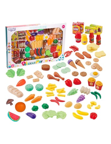 ⁨WOOPIE Zestaw do Kuchni Sklepu Warzywa Owoce 120el.⁩ w sklepie Wasserman.eu