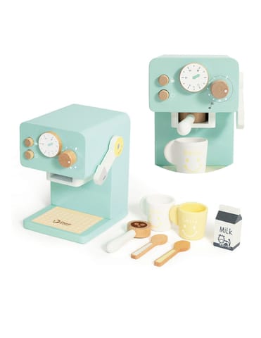 ⁨CLASSIC WORLD Drewniany Ekspres do Kawy Zestaw dla Dzieci 7 el.⁩ w sklepie Wasserman.eu