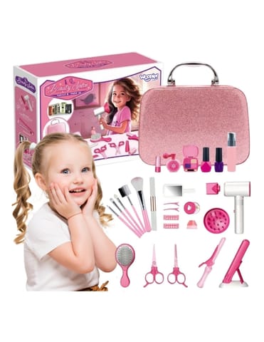 ⁨WOOPIE Salon Fryzjerski Kosmetyczka w Kuferku 2w1 43 el.⁩ w sklepie Wasserman.eu