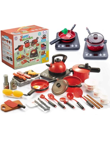 ⁨WOOPIE Kuchnia dla Dzieci Duży Zestaw XXL Akcesoria Garnki 36 el.⁩ w sklepie Wasserman.eu