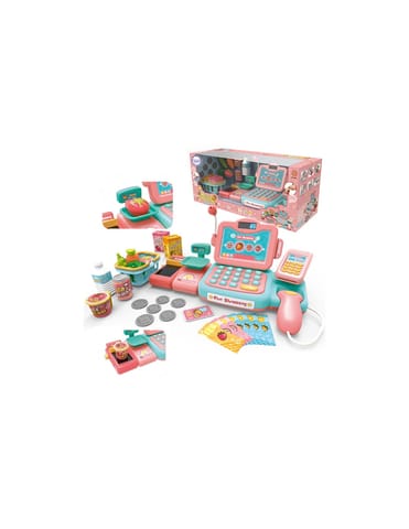 ⁨WOOPIE Kasa Sklepowa Dla Dzieci Skaner Waga Mikrofon + 24 Akc.⁩ w sklepie Wasserman.eu