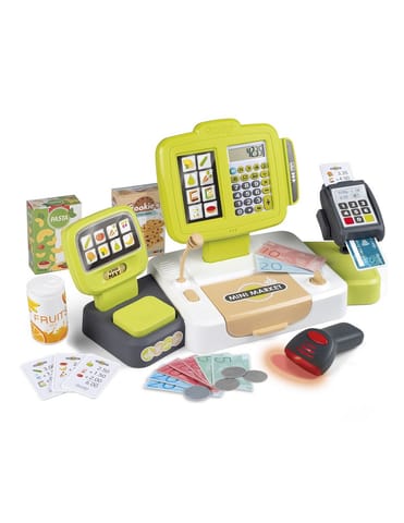 Large electronic cash register with scanner at Wasserman.eu