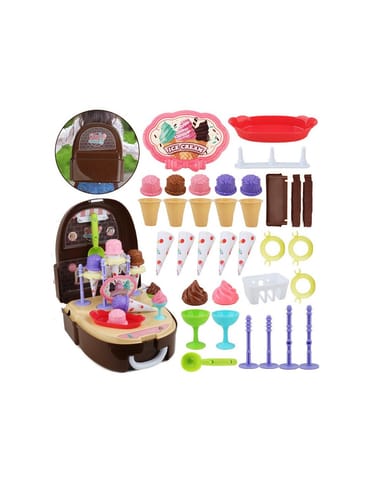 ⁨WOOPIE Zestaw Małego Kucharza Lodziarnia Sklepik w Plecaku 36 el.⁩ w sklepie Wasserman.eu