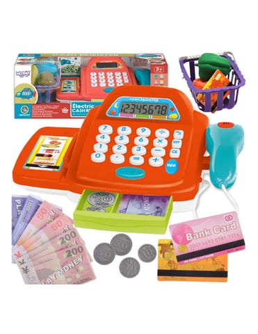 ⁨WOOPIE Kasa Sklepowa z Kalkulatorem i Akcesoriami⁩ w sklepie Wasserman.eu