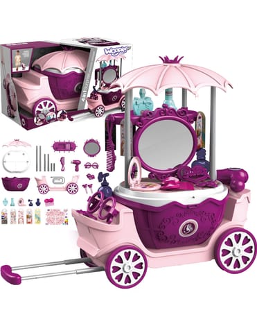 ⁨WOOPIE Salon Piękności Urody Toaletka na Kółkach Wózek Wlizka 31 akc. 4w1⁩ w sklepie Wasserman.eu