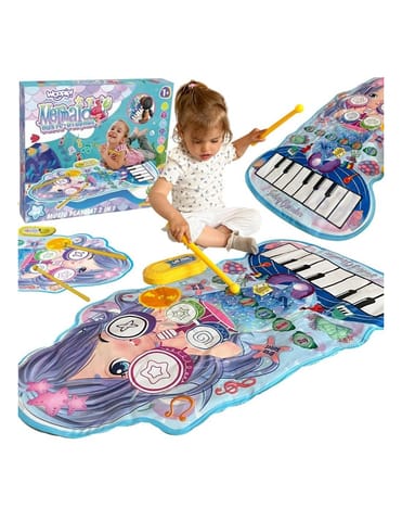 ⁨WOOPIE Mata Muzyczna Syrenka 2w1 Perkusja Interaktywna⁩ w sklepie Wasserman.eu