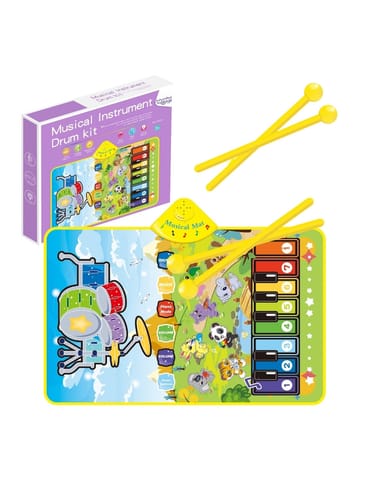 ⁨WOOPIE Mata Muzyczna Zwierzątka Interaktywne Pianino I Perkusja 2w1⁩ w sklepie Wasserman.eu