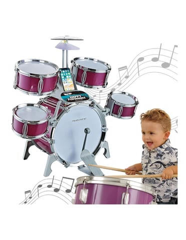 ⁨WOOPIE Perkusja Edukacyjna Dla Dzieci 5 Bębnów 1 Talerz⁩ w sklepie Wasserman.eu