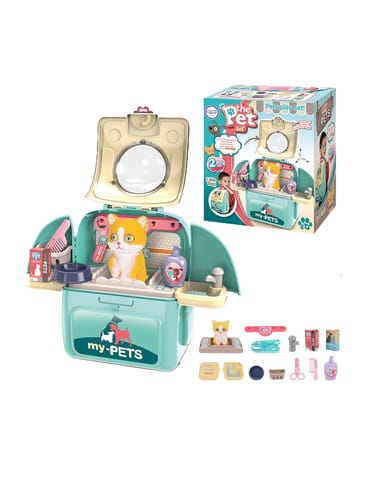 ⁨WOOPIE Kotek Przenośny Salon Piękności 2w1 w Plecaku Transporter⁩ w sklepie Wasserman.eu