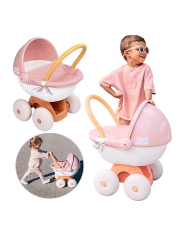 ⁨SMOBY Baby Nurse Wózek Głęboki z Plastikowym Daszkiem⁩ w sklepie Wasserman.eu