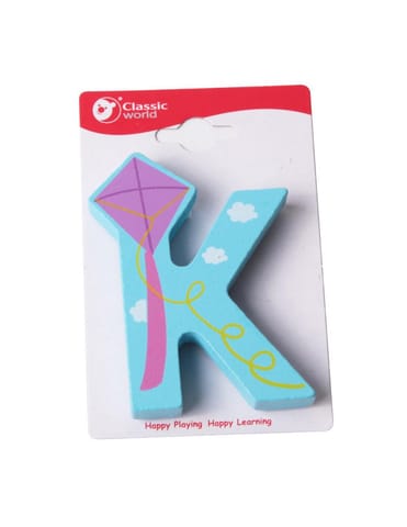 ⁨CLASSIC WORLD Drewniana Literka K⁩ w sklepie Wasserman.eu