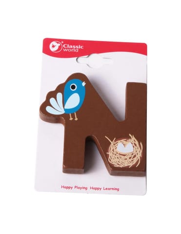 ⁨CLASSIC WORLD Drewniana Literka N⁩ w sklepie Wasserman.eu