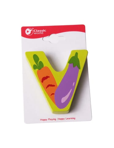 ⁨CLASSIC WORLD Drewniana Literka V⁩ w sklepie Wasserman.eu