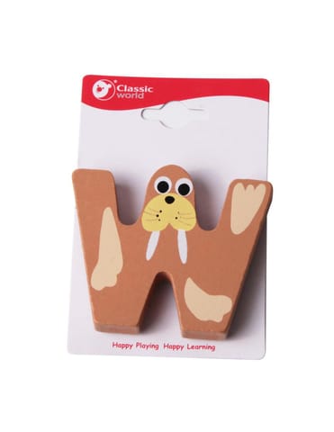 ⁨CLASSIC WORLD Drewniana Literka W⁩ w sklepie Wasserman.eu