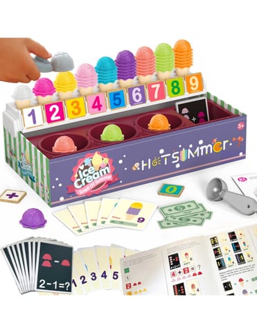 ⁨WOOPIE Edukacyjna Lodziarnia XXL Restauracja Sklep + Nauka Liczenia 87 el.⁩ w sklepie Wasserman.eu