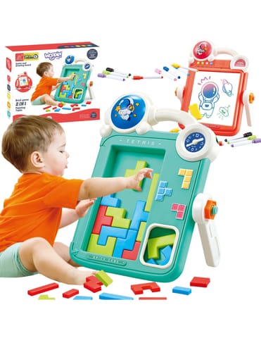 ⁨WOOPIE Dwustronna Tablica do Rysowania Gra Tetris 2w1⁩ w sklepie Wasserman.eu