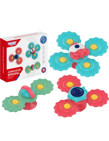 ⁨WOOPIE BABY Gryzak Spinner Wirujący z Przyssawką Zestaw 3 szt _5SZT⁩ w sklepie Wasserman.eu