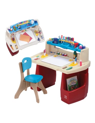 ⁨STEP2 Biurko z Krzesełkiem Kącik plastyczny edukacyjny Delux⁩ w sklepie Wasserman.eu