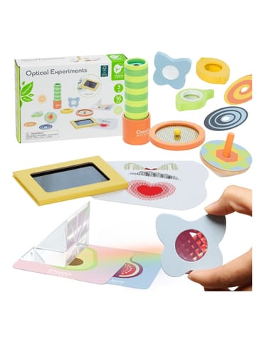 ⁨CLASSIC WORLD Eksperymenty Optyczne Zestaw Sensoryczny Trening Zmysłów 16 el.⁩ w sklepie Wasserman.eu