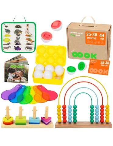 ⁨TOOKY TOY Box Pudełko XXL Montessori Edukacyjne 7w1 Sensoryczne 25-30 Mies.⁩ w sklepie Wasserman.eu