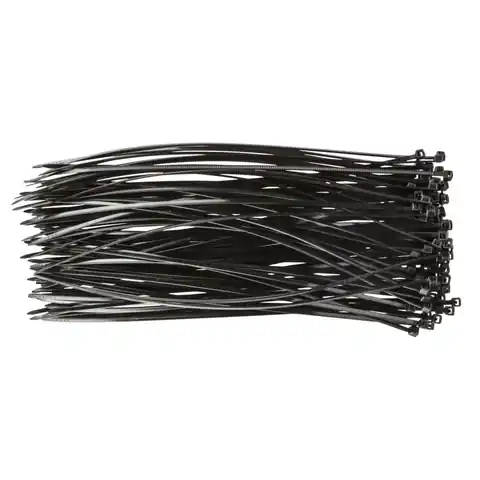 ⁨Cable ties 2.5 x 200 mm, 100 pcs, black⁩ at Wasserman.eu