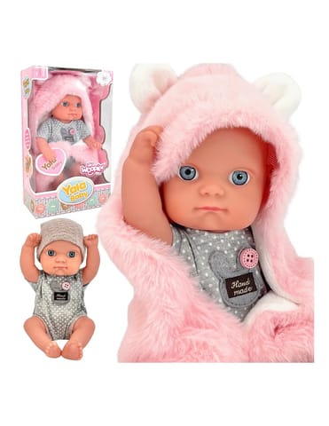 ⁨WOOPIE ROYAL Pierwsza Lalka Bobas z Kocykiem Króliczkiem 23 cm⁩ w sklepie Wasserman.eu