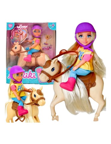 ⁨WOOPIE Zestaw Laleczka Jeździec z Koniem⁩ w sklepie Wasserman.eu