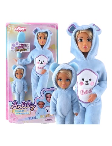 ⁨WOOPIE ROYAL Lalki Kombinezony Niebieskie Misie Zestaw 2szt.⁩ w sklepie Wasserman.eu
