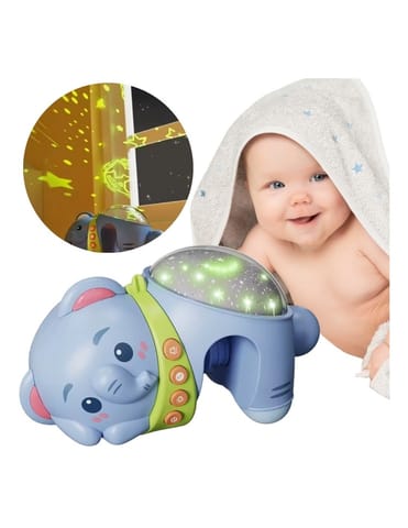 ⁨WOOPIE BABY Projektor Gwiazd Rzutnik Lampka Nocna dla Dzieci Słonik⁩ w sklepie Wasserman.eu