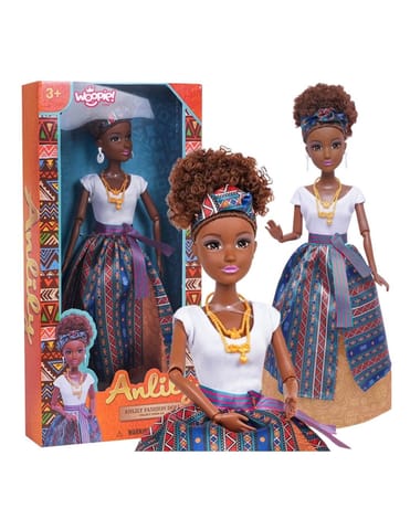 ⁨WOOPIE ROYAL Lalka Lili Mulatka w Eleganckiej Sukni⁩ w sklepie Wasserman.eu