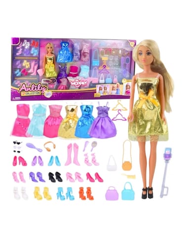 ⁨WOOPIE ROYAL Lalka Lili Modelka Stylistka Modowa z Akcesoriamii⁩ w sklepie Wasserman.eu