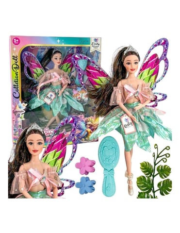 ⁨WOOPIE ROYAL Lalka Emi Wróżka z Kolorowymi Skrzydłami i Szczotką do Włosów⁩ w sklepie Wasserman.eu