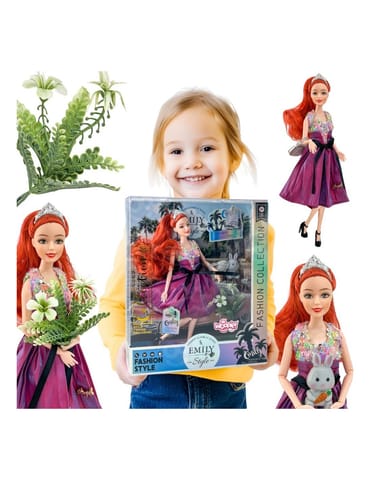 ⁨WOOPIE ROYAL Lalka Emi Style Fashion 32 cm - Stylowa Księżniczka w Różowej Sukni + Akcesoria⁩ w sklepie Wasserman.eu