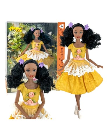 ⁨WOOPIE ROYAL Lalka Emi 32 cm Modny Strój i Piękne Czarne Włosy⁩ w sklepie Wasserman.eu